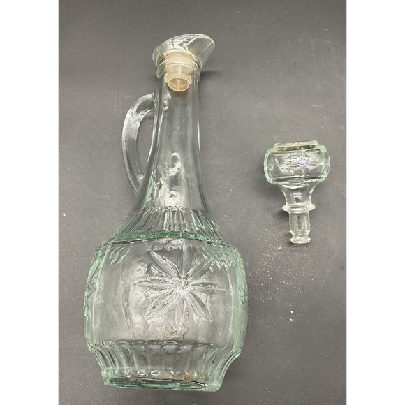 Mogen David Collectors Glass Wine Decanter With Stopper Kosher 12"H USA 1960s - Picture 6 of 9